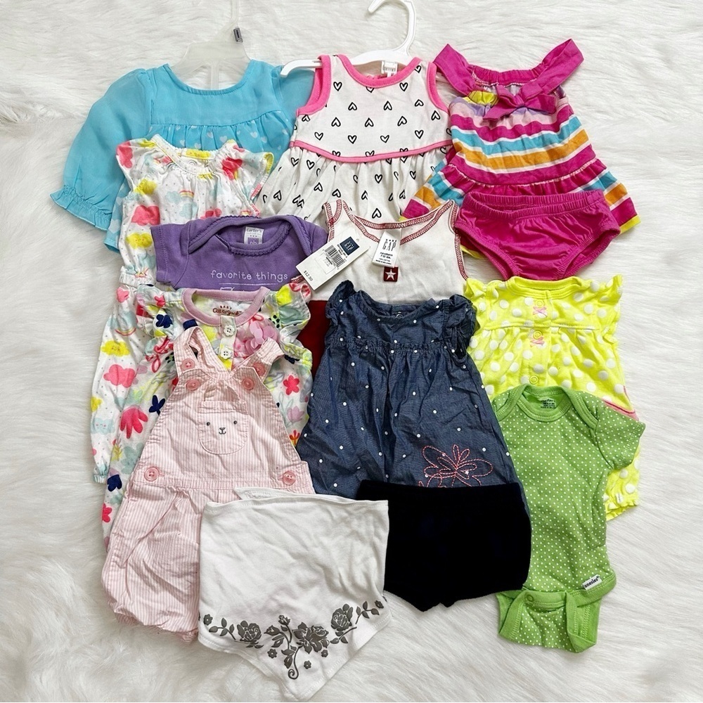 Baby Girl Newborn Summer Clothes LOT